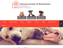 Tablet Screenshot of humanesocietyofwestchester.org